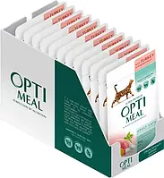 Optimeal паучі для кішок 85 г*12шт (індичка в гарбузовому соусі)