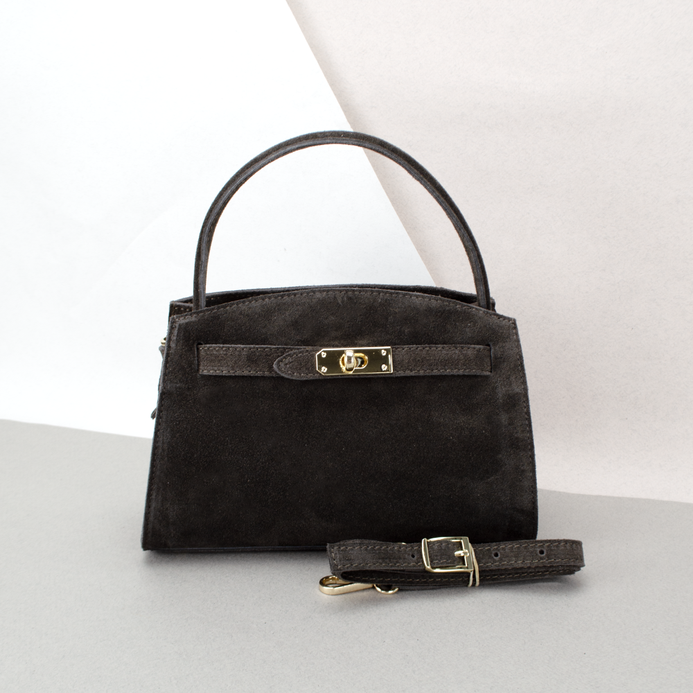 Сумка жіноча замшева Virginia Conti 03737 шоколадна, фото 1