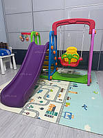 Дитячий ігровий комплекс Bambi 3в1 (гірка-гойдалка-баскетбол)