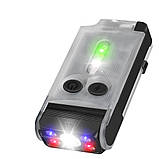 Ліхтар-брелок Boruit V30 повертається на 180° 900 Лм IP65 + Power Bank Прозорий, фото 7