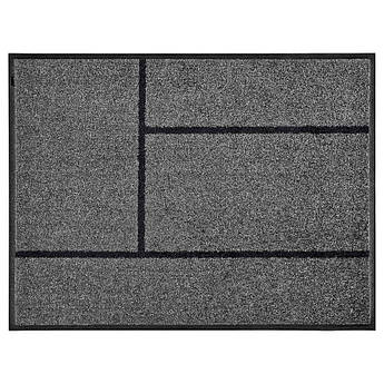 Килимок придверний IKEA KÖGE 69x90 см Сірий/чорний 302.879.39