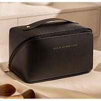 Косметичка - органайзер из эко кожи на молнии для хранения косметических принадлежностей дома и в путешествиях