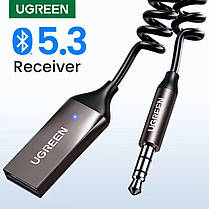 Автомобільний Bluetooth адаптер приймач стерео 5.3 з мікрофоном Ugreen CM309, фото 3