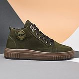 Кросівки чоловічі нубук, черевики кросівки з нубука *30 зел/ нубук* real, фото 2