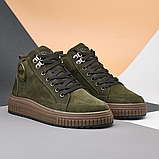 Кросівки чоловічі нубук, черевики кросівки з нубука *30 зел/ нубук* real, фото 3