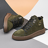 Кросівки чоловічі нубук, черевики кросівки з нубука *30 зел/ нубук* real, фото 4