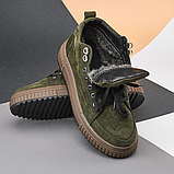 Кросівки чоловічі нубук, черевики кросівки з нубука *30 зел/ нубук* real, фото 5