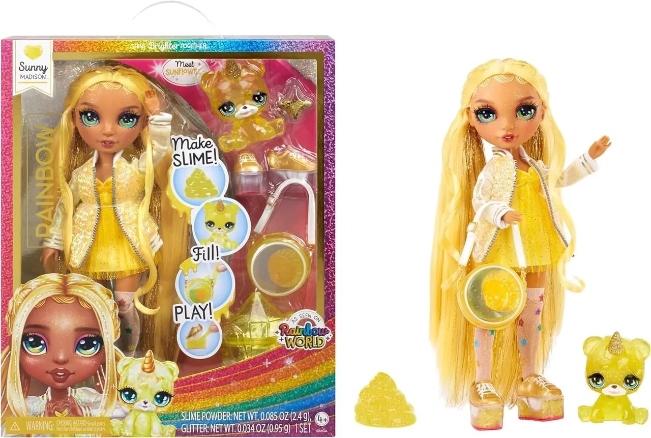 Лялька Рейнбоу Хай Санні Медісон Слайм Rainbow High Sunny Madison Slime Kit & Pet 503231