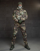 Тепла форма мультикам soft shell демісезонна на флісі, Тактичний штурмовий костюм водовідштовхувальний сус