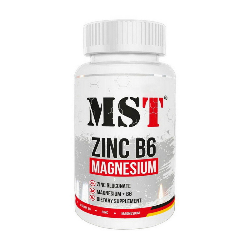 Цинк магній В6 MST. Zinc Magnesium B6 (60 vcaps), фото 1