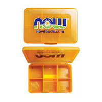 Контейнер для таблеток (пілбокс) Now Foods. NOW Pillbox Small (orange)