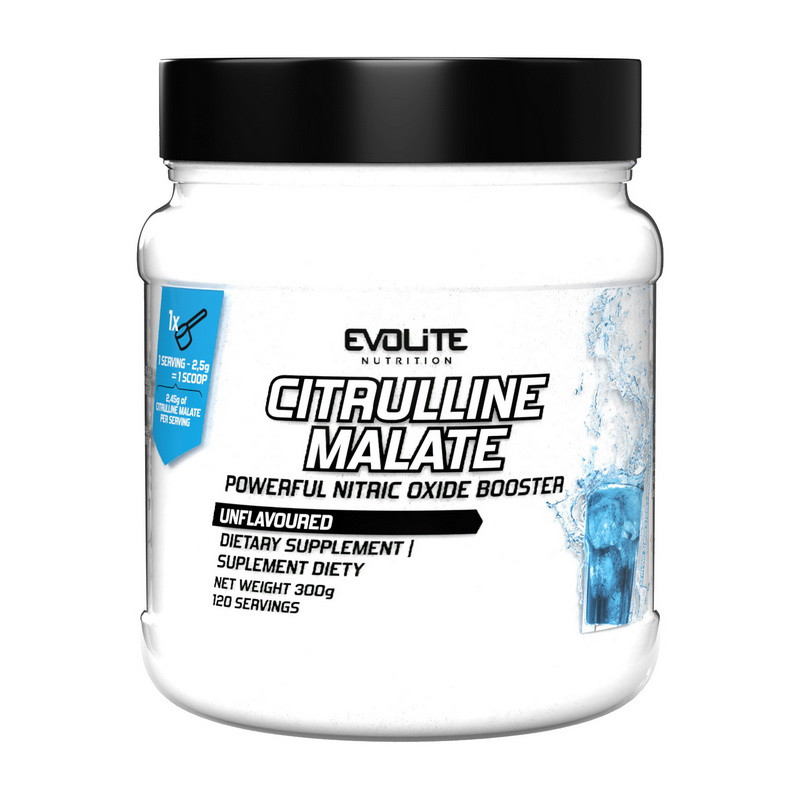 Цитрулін малат порошок Evolite Nutrition. Citrulline Malate (300 g, unflavoured), фото 1