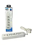 Мережевий фільтр Q603 220V (4 розетки+2 USB), фото 3