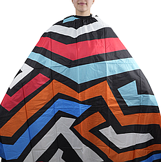 Перукарська накидка Hots Professional, кольорова на резинці та гачках (HP1059)