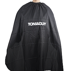 Перукарська накидка Toni&Guy, чорна на резинці та гачках (T&G-005-BK)