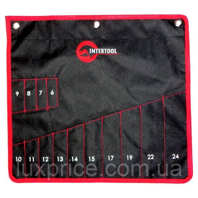 Чохол для гайкових ключів 14 кишень 430*430 мм INTERTOOL BX-9009   Luxprice