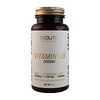 Вітамін D3 Evolite Nutrition. Vitamin D3 2000 IU (120 sgels)