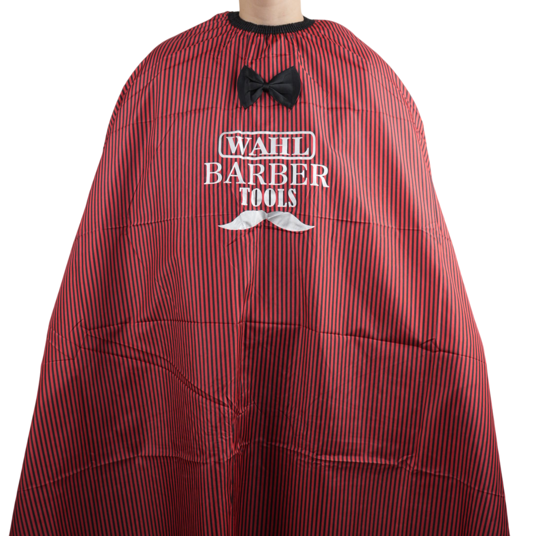 Перукарська накидка Hots Professional with logo Wahl Barber Tools, червона на резинці та гачках (HP1060), фото 1