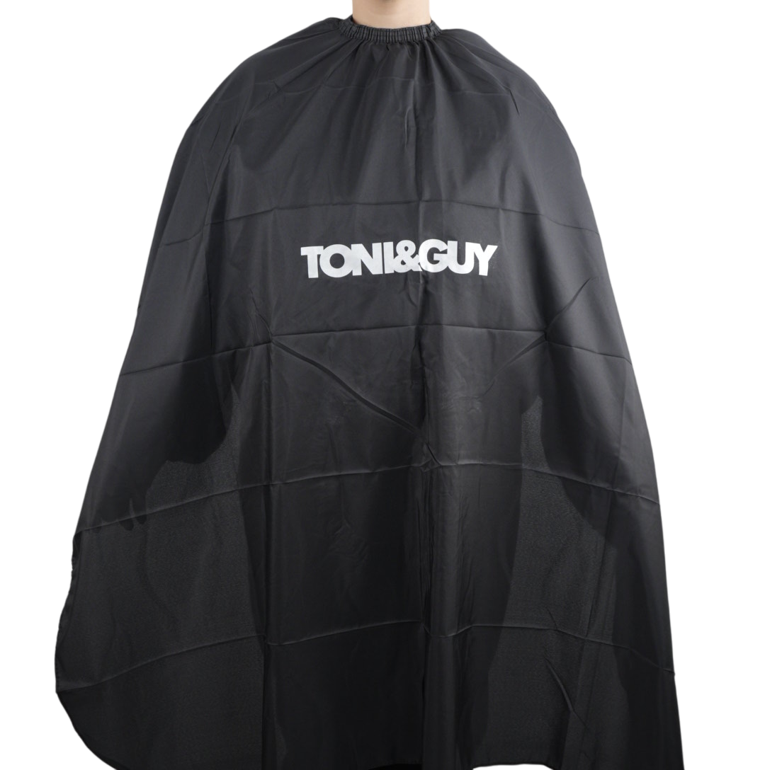 Перукарська накидка Toni&Guy, чорна на резинці та гачках (T&G-005-BK), фото 1