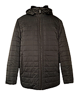 Зимова куртка чоловіча з капюшоном Voronin 1030 чорний 58-64