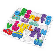 Розвивальна гра "Лога-вкладиш 4 в 1" DF80 цифри, літери, фігури, транспорт, фото 3