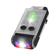 Ліхтар-брелок Boruit V30 повертається на 180° 900 Лм IP65 + Power Bank Прозорий