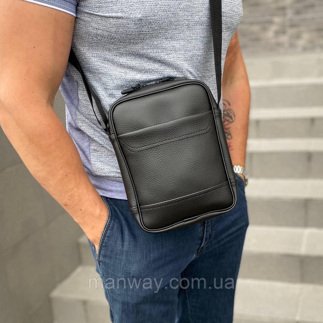 Чоловіча сумка через плече месенджер стильна молодіжна Insight