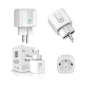 Розумна розетка з Wi-Fi, 16А, 220В TUYA Smart, фото 4