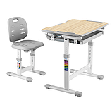 Комплект парта + стілець трансформери FunDesk Piccolino III Grey-w, фото 9