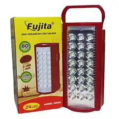 Акумуляторний переносний ліхтар Fujita 24 LED + Power bank, 80 годин роботи