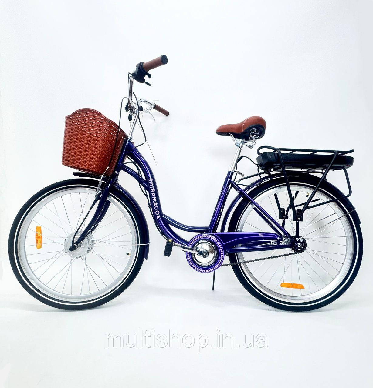 Електровелосипед Dorozhnik Akvamarin 26" (500W 36V 16Ah) ПЛАСТИКОВЫЙ БОКС