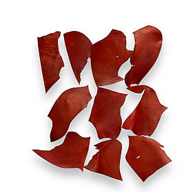 Шкіра натуральна Крейзі Хорс у шматках т.1,4-1,6 мм колір червоний