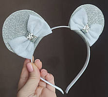 Вушка мишки Обруч Вушка мишеня Ободок Ушки мышки Новорічний обідок з вушками Ушками Мышка Мышки