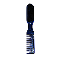 Щітка для фейду з гребінцем Hots Professional Barber Blue (HP1033-BLU)