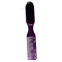 Щітка для фейду з гребінцем Hots Professional Barber Pink (HP1033-PN)