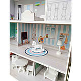 Ляльковий будиночок дерев'яний FreeOn (3 поверхи, стіл, два стільці, ліжко, туалет, крісло, лампа, качалка) 47306, фото 10