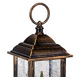 Новорічний ліхтар "Рожевий вогник", 27,5 см, фото 3