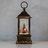 Новорічний ліхтар "Рожевий вогник", 27,5 см, фото 4