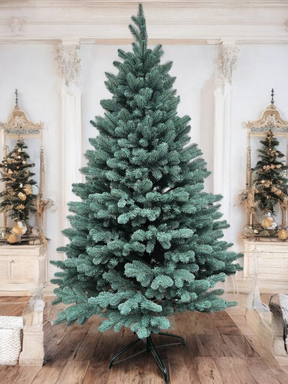 Новорічна ялинка штучна лита Смерека пласт Elit 190 см Блакитна Elit tree (blue)