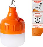Акумуляторна Лампа світлодіодна з зарядкою 50w SunLamp з акумулятором, нічник-ліхтарик, ліхтарик для кемпінгу, фото 3