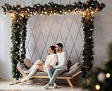 Різдвяний вінок штучна хвоя для вінків гірлянда хвойна декор для Нового Року на стіну фасад 2,7 м, фото 8