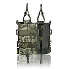 Жорсткий посилений тактичний підсумок Kiborg GU Single Mag Pouch Pixel