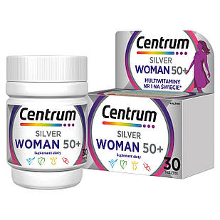 Centrum Woman 50+ Комплекс вітамінів і мінералів для жінок 50+, 30 таблеток. До 06/2026