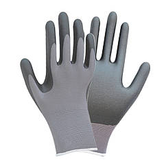 Рукавички трикотажні з частковим нітриловим покриттям р9 (сірі, манжет) SIGMA (9443511)    Luxprice