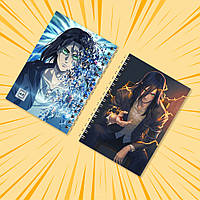 Блокнот А6 пружина 48 л. клітина Attack on Titan 013
