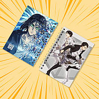 Блокнот А6 пружина 48 л. клітина Attack on Titan 024