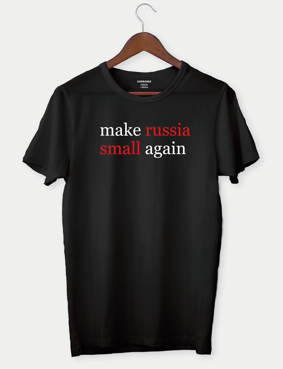 Футболка з принтом "Make russia small again"