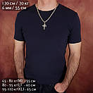 Товста срібна цепочка з хрестиком. Чоловічий ланцюг якір та кулон хрестик срібло 925. 55 см, фото 8