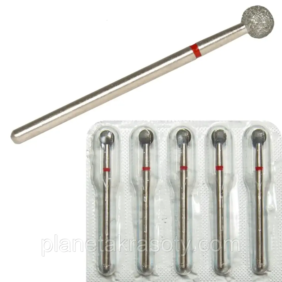 Фреза з алмазним напиленням ВладМиВа В2 Куля 5,0мм, фото 1