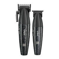 Набір для стрижки (Машинка + тример) VGR Professional Limited Edition Turbo Stone Grey (V-640)